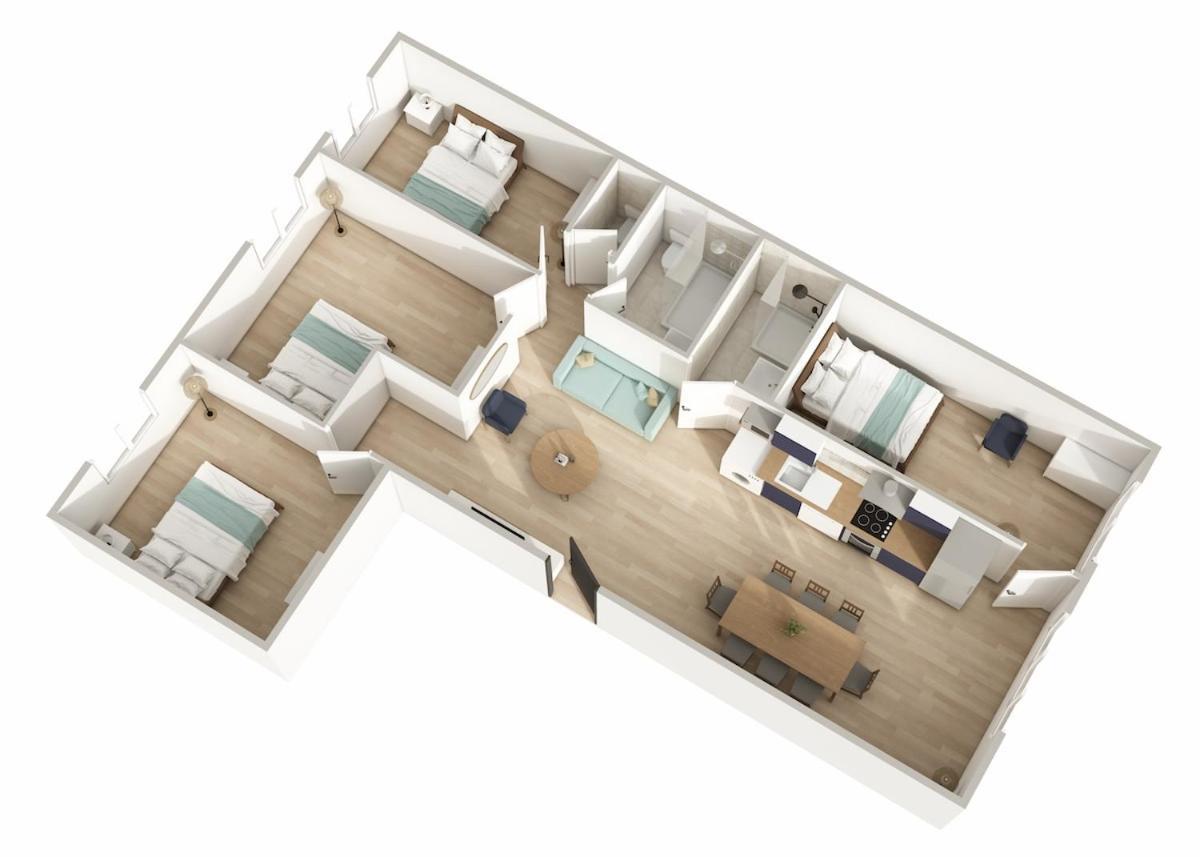 Appartement 4 Chambres Champigny-sur-Marne Dış mekan fotoğraf